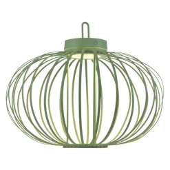 Schlafzimmer Lampen|Metall Lampen*Just Light LED Akku Tischlampe IP44 Grün dimmbar Touch 2 W 37 cm