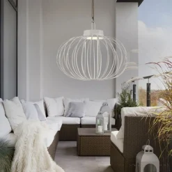 Just Light LED Akku Tischlampe IP44 Weiß dimmbar Touch 37 cm 2 W< Schlafzimmer Lampen|Metall Lampen