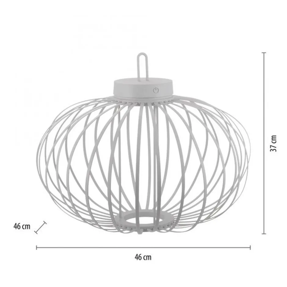 Just Light LED Akku Tischlampe IP44 Weiß dimmbar Touch 37 cm 2 W< Schlafzimmer Lampen|Metall Lampen