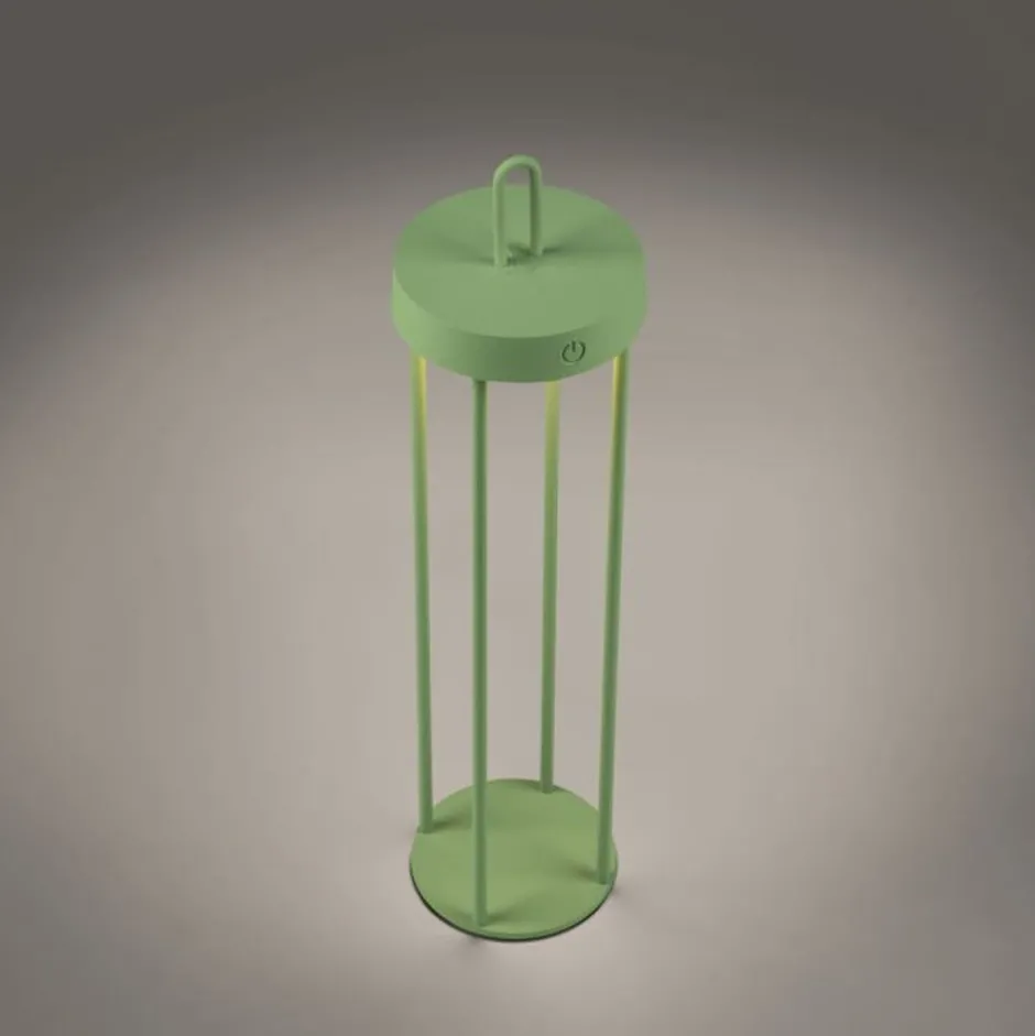 Just Light LED Akku Tischlampe Metall dimmbar IP44 2700 K Grün< Led Lampen|Schlafzimmer Lampen