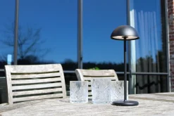 LED Akku Tischlampe Schwarz 32 cm 3000 K IP54 dimmbar< Led Außenleuchten|Moderne Außenleuchten