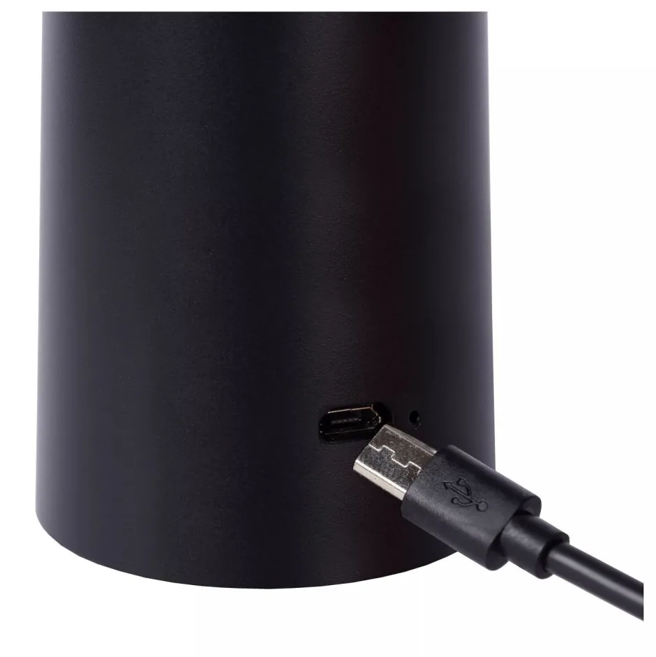 Led Außenleuchten|Moderne Außenleuchten* LED Akku Tischlampe Schwarz 21,3 cm IP44 5h dimmbar