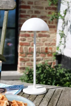 Led Außenleuchten|Moderne Außenleuchten* LED Akku Tischlampe Weiß 32 cm 3000 K IP54 7h dimmbar