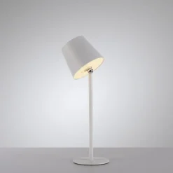 Schlafzimmer Lampen|Metall Lampen*Just Light LED Akku Tischlampe Weiß dimmbar Touch 37 cm 320 lm 2 W