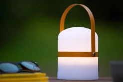 LED Akku Tischleuchte dimmbar Braun IP44 18,5 cm 3000 K< Led Außenleuchten|Moderne Außenleuchten