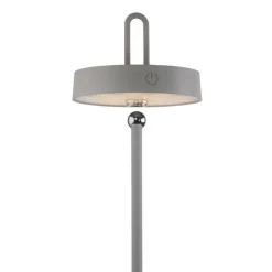 Schlafzimmer Lampen|Tischlampen*Just Light LED Akku Tischleuchte Greige Dimmer Touch IP44 47,2 cm