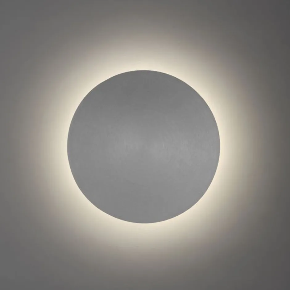 Flurlampen|Wohnzimmerlampen*Paul Neuhaus LED Akku Wandlampe Grau Ø25 cm dimmbar Fernbedienung