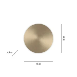 Flurlampen|Wohnzimmerlampen*Paul Neuhaus LED Akku Wandlampe in Messing dimmbar mit Fernbedienung