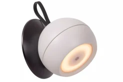 LED Akku Wandspot flexibel Schwarz Weiß IP54 3000 K< Kugellampen|Led Außenleuchten