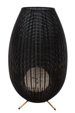 Wegeleuchten|Led Außenleuchten* LED Akku Wegeleuchte dimmbar Schwarz IP44 79 cm 3000 K