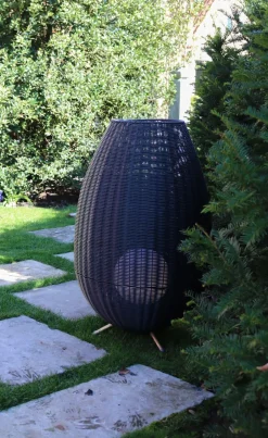 Wegeleuchten|Led Außenleuchten* LED Akku Wegeleuchte dimmbar Schwarz IP44 79 cm 3000 K