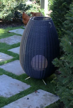 Wegeleuchten|Led Außenleuchten* LED Akku Wegeleuchte dimmbar Schwarz IP44 79 cm 3000 K