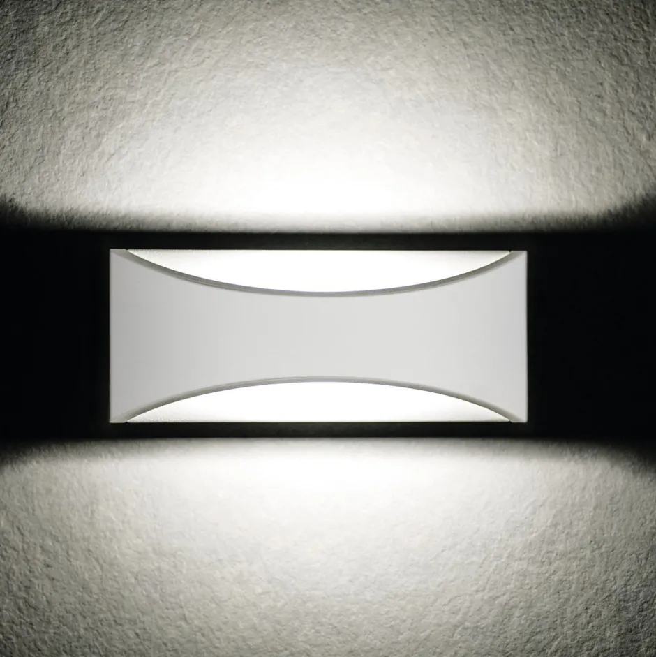 Moderne Lampen|Led Außenleuchten*Kanlux LED Außenlampe Up Down Weiß IP54 Aluminium Eingang