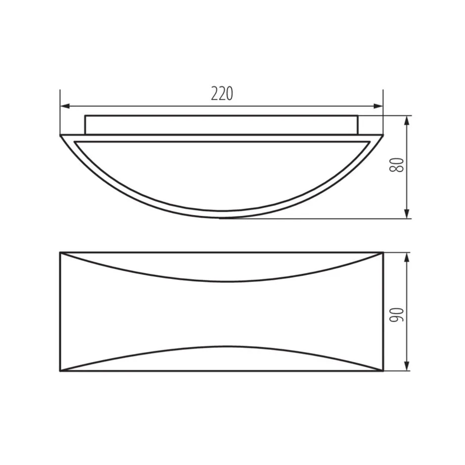 Moderne Lampen|Led Außenleuchten*Kanlux LED Außenlampe Up Down Weiß IP54 Aluminium Eingang