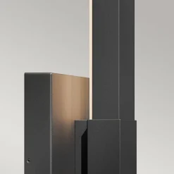 Metall Lampen|Messinglampen*Elstead LED Außenlampe Wand 76,2 cm hoch IP44 Schwarz indirektes Licht