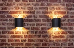 Eco-Light LED Außenlampe Wand Aluminium IP44 8 W 650 lm Anthrazit< Metall Lampen|Led Außenleuchten