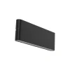 TK Lighting LED Außenlampe Wand Metall Schwarz 30 cm IP54 Up Down< Metall Lampen|Feuchtraumleuchten