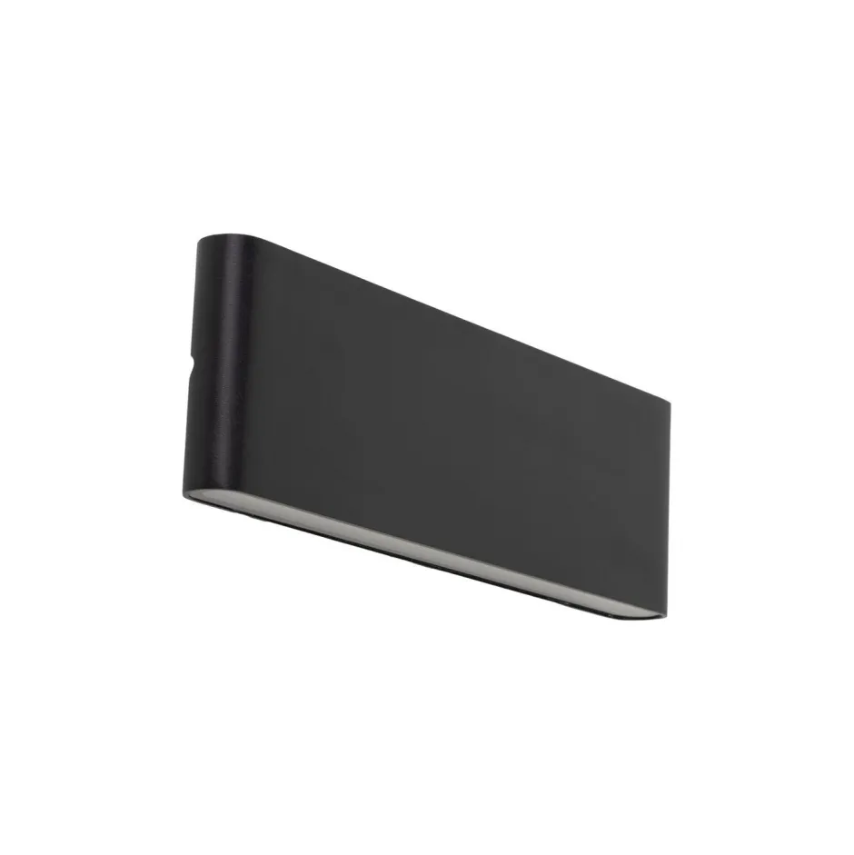 TK Lighting LED Außenlampe Wand Metall Schwarz 30 cm IP54 Up Down< Metall Lampen|Feuchtraumleuchten