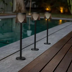 Newgarden LED Außenleuchte Solar 5-in-1 Erdspieß Wand Tisch Boden IP65< Solarleuchten