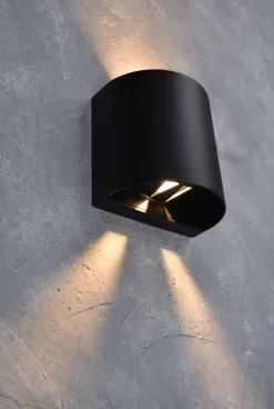 Metall Lampen|Led Außenleuchten*Eco-Light LED Außenleuchte Wand Aluminium IP54 400 lm Up Down