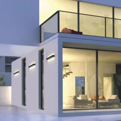 Paul Neuhaus LED Außenleuchte Wand Aluminium B:50 cm IP65 Up & Down< Feuchtraumleuchten|Badezimmer Lampe