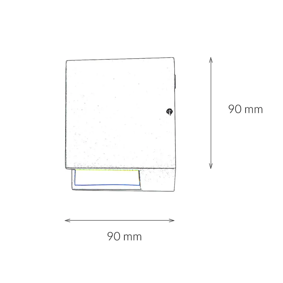 Moderne Lampen|Led Außenleuchten*Easylight LED Außenleuchte Wand klein B: 9 cm IP44 Haus Eingang