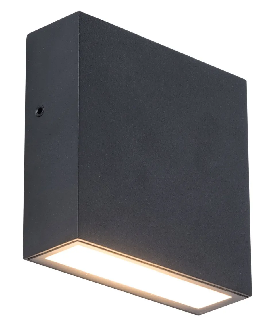 Metall Lampen|Led Außenleuchten*Eco-Light LED Außenleuchte Wand Schwarz IP54 10 W 3000 K Up Down