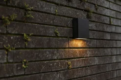 Metall Lampen|Led Außenleuchten*Eco-Light LED Außenleuchte Wand Schwarz IP54 10 W 3000 K Up Down