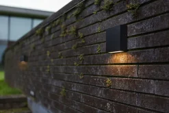 Metall Lampen|Led Außenleuchten*Eco-Light LED Außenleuchte Wand Schwarz IP54 10 W 3000 K Up Down