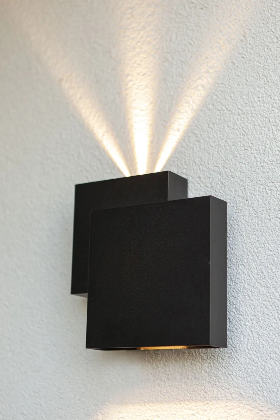 Eco-Light LED Außenleuchte Wand Up Down IP44 B:19,5 cm Schwarz< Metall Lampen|Led Außenleuchten