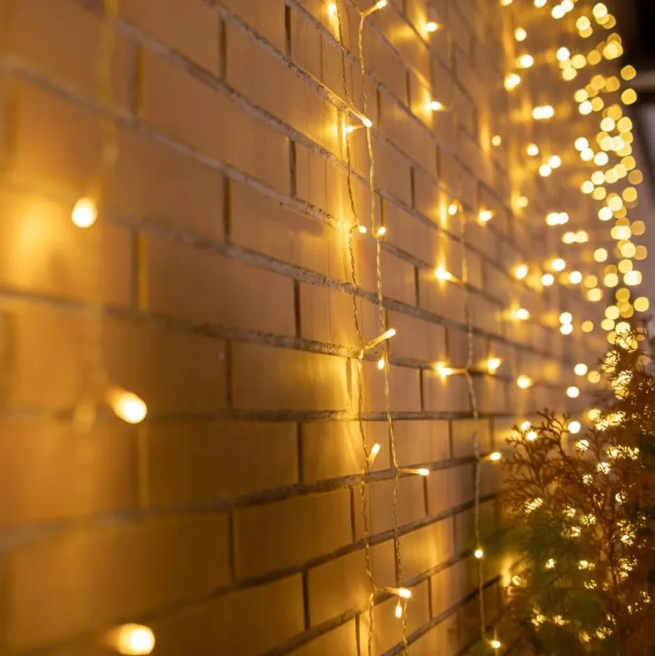 Außenlichterketten|Dekolampen Außen*Newgarden LED Außenlichterkette IP44 6 x 3 m 2700 K Stecker Kabel