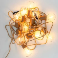 Außenlichterketten|Dekolampen Außen*Newgarden LED Außenlichterkette 5m 10x E27 IP44 2700 K mit Stecker