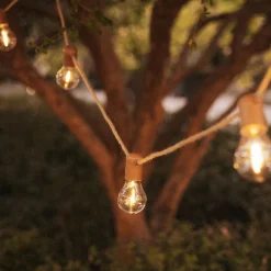 Außenlichterketten|Dekolampen Außen*Newgarden LED Außenlichterkette 5m 10x E27 IP44 2700 K mit Stecker