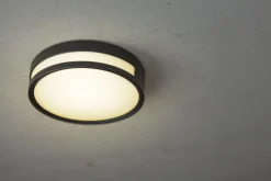 Eco-Light LED Außenwandlampe Aluminium rund Ø18,3 cm IP54 3000 K< Metall Lampen|Led Außenleuchten