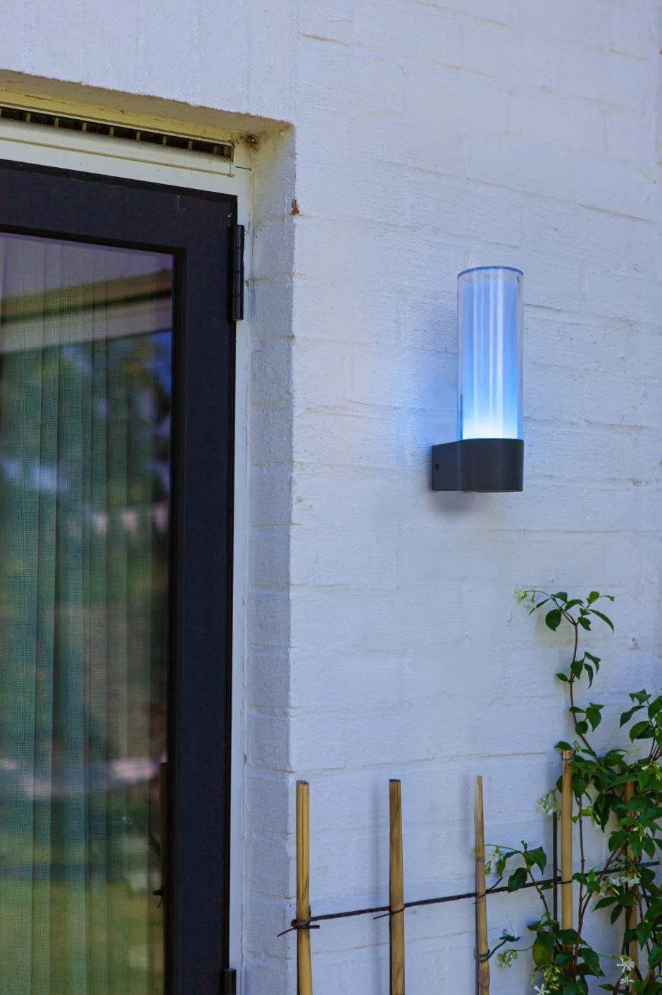 Metall Lampen|Led Außenleuchten*Eco-Light LED Außenwandlampe Aluminium RGB H:26 cm IP44 500 lm