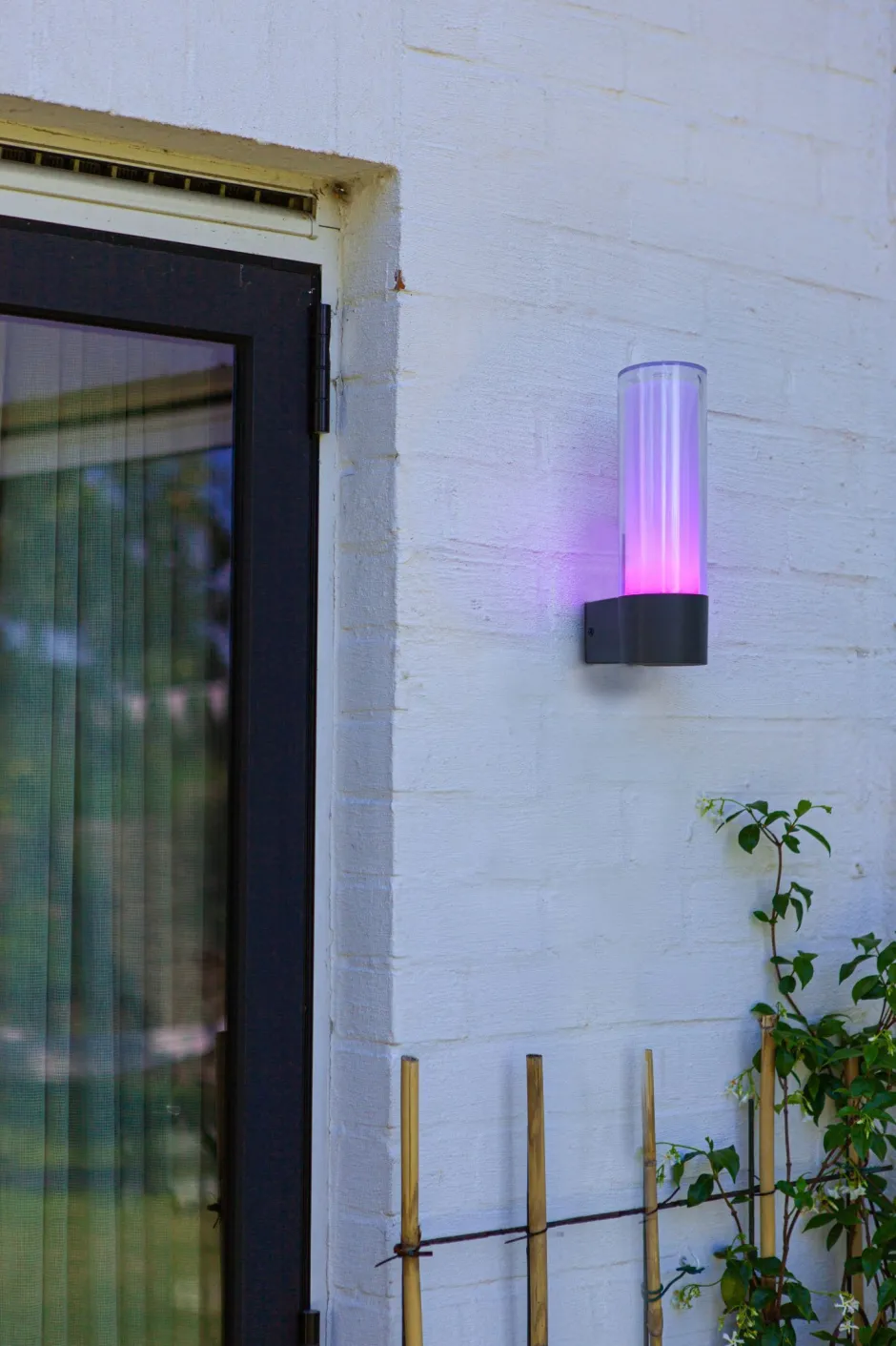 Metall Lampen|Led Außenleuchten*Eco-Light LED Außenwandlampe Aluminium RGB H:26 cm IP44 500 lm