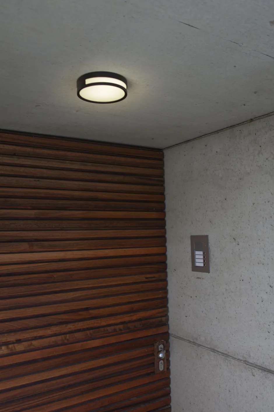 Metall Lampen|Led Außenleuchten*Eco-Light LED Außenwandlampe Anthrazit Ø18,3 cm rund IP54 3000 K