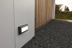 Metall Lampen|Led Außenleuchten*Eco-Light LED Außenwandlampe Schwarz B:32 cm 3000 K IP54 blendarm