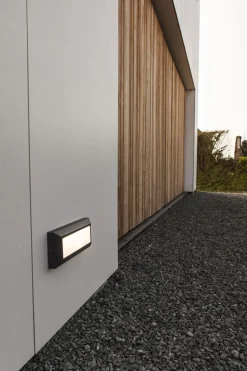 Metall Lampen|Led Außenleuchten*Eco-Light LED Außenwandlampe Schwarz B:32 cm 3000 K IP54 blendarm