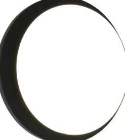 Led Außenleuchten|Außenwandleuchten*Eco-Light LED Außenwandlampe Schwarz IP54 rund Ø30 cm 3000/4000 K