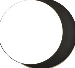 Led Außenleuchten|Außenwandleuchten*Eco-Light LED Außenwandlampe Schwarz IP54 rund Ø30 cm 3000/4000 K