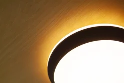 Led Außenleuchten|Außenwandleuchten*Eco-Light LED Außenwandlampe Schwarz IP54 rund Ø30 cm 3000/4000 K