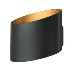 Außenwandleuchten|Moderne Lampen*Nowodvorski LED Außenwandlampe Up Down in Gold Schwarz IP54 5W