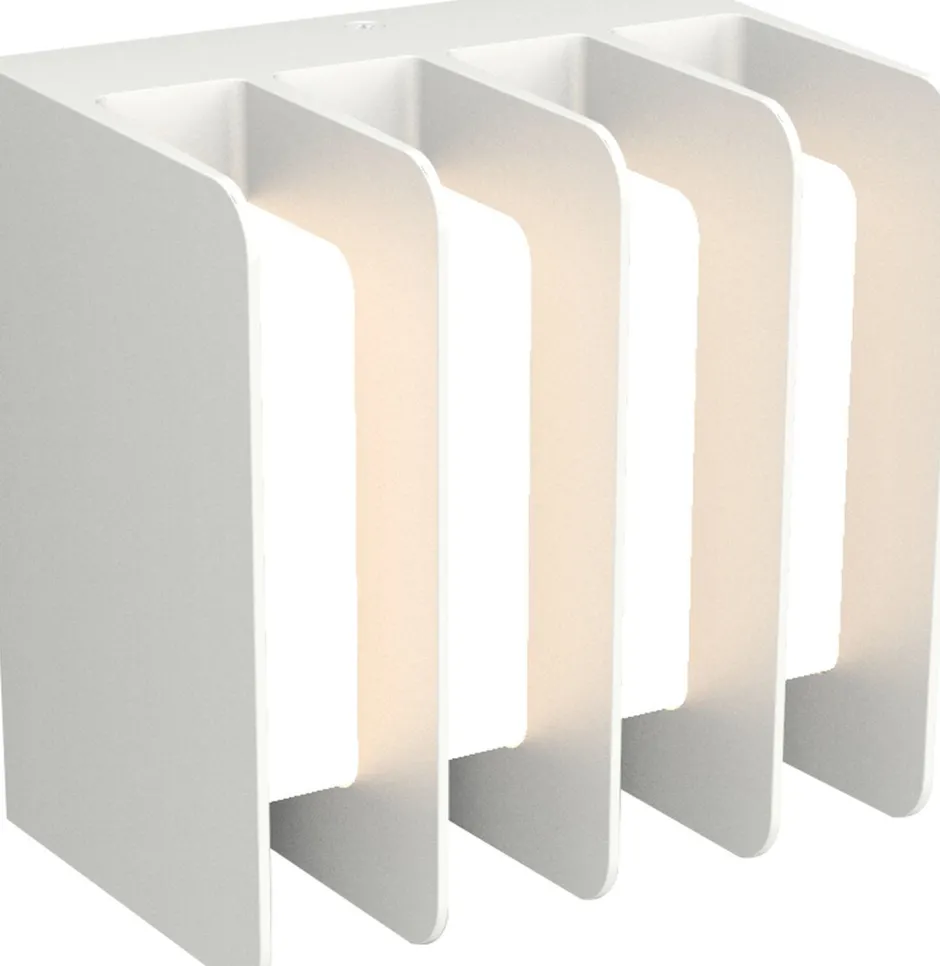 Metall Lampen|Led Außenleuchten*Eco-Light LED Außenwandlampe Weiß 3000 K IP54 dekorativ Modern