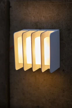 Metall Lampen|Led Außenleuchten*Eco-Light LED Außenwandlampe Weiß 3000 K IP54 dekorativ Modern