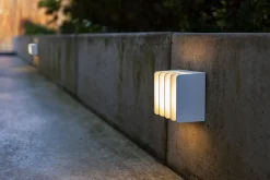 Metall Lampen|Led Außenleuchten*Eco-Light LED Außenwandlampe Weiß 3000 K IP54 dekorativ Modern