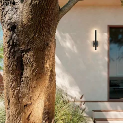 Elstead LED Außenwandleuchte Aluminium H: 56 cm IP44 Schwarz indirekt< Metall Lampen|Messinglampen