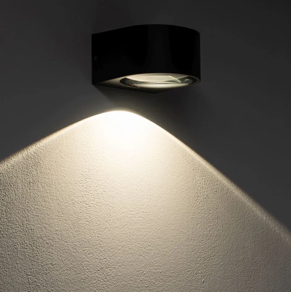 Metall Lampen|Led Außenleuchten*Nowodvorski LED Außenwandleuchte Aluminium Glas IP54 B:9,5 cm