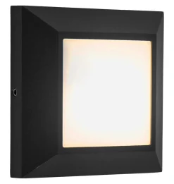 Eco-Light LED Außenwandleuchte Aluminium IP54 4 W 3000 K Schwarz< Metall Lampen|Led Außenleuchten