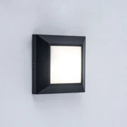 Eco-Light LED Außenwandleuchte Aluminium IP54 4 W 3000 K Schwarz< Metall Lampen|Led Außenleuchten